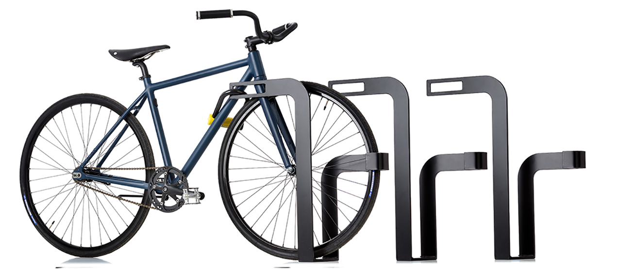 Eigen repetitie hoofdkussen Ekeberg fietsenrek | Functionele zwarte design fietsrek | Tjinco